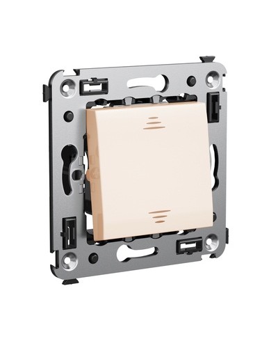 Инвертор одноклавишный в стену, Avanti, Ванильная дымка DKC 4405123 в Комсомольске-на-Амуре Аксессуары для стоек и шкафов Pintop.ru