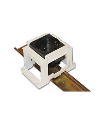 Суппорт под розетку BRAVA на DIN рейку, цвет серый RAL 7035 DKC 54840 в Комсомольске-на-Амуре Крепежные изделия Pintop.ru