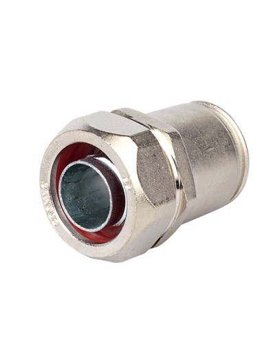 Муфта металлорукав DN 12-жесткая труба д.16мм, IP66/IP67, никелированная латунь DKC 6117-12N в Комсомольске-на-Амуре Повороты, муфты, тройники Pintop.ru