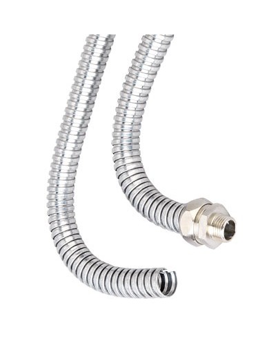 Металлорукав из оц.стали DN 12мм, Dвн 12,0 мм, Dнар 15,0 мм, IP40, 50м DKC (667R1215) в Комсомольске-на-Амуре Металлорукав Pintop.ru