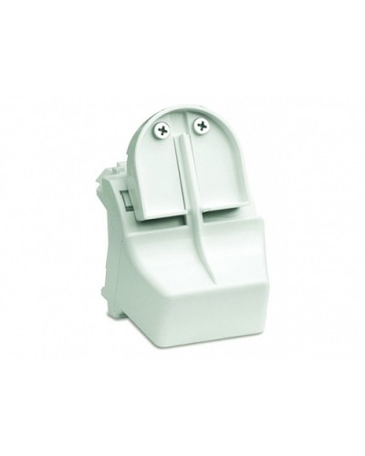 Адаптер для оптоволоконных разъемов 2хST, c системой пломбировки, белый, 2мод. DKC 76618B в Комсомольске-на-Амуре Аксессуары для стоек и шкафов Pintop.ru