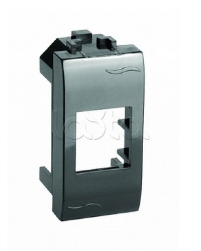 Адаптер для информационных разъемов Keystone, черный, 1мод. DKC (77607N) в Комсомольске-на-Амуре Аксессуары для стоек и шкафов Pintop.ru