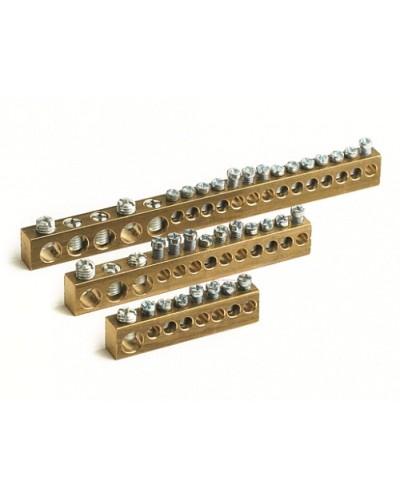 Колодка клеммная 12мод. (отв.3х5.4мм+10х4.5мм) DKC 87412 в Комсомольске-на-Амуре Коммутационные изделия Pintop.ru