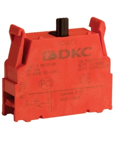 Блок контактный с клеммными зажимами (нормально-замкнутый) DKC ACVL01 в Комсомольске-на-Амуре Клеммные колодки Pintop.ru