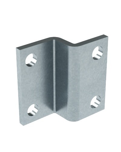 Пластина для крепления консолей BBF-60 к тяжелому подвесу/профилю, горячеоцинкованная DKC BMD2002HDZ в Комсомольске-на-Амуре Аксессуары для лотков Pintop.ru