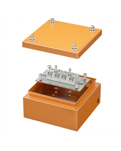 Коробка стальная FS с гладкими стенками и клеммниками IP66,150х150х80мм DKC (FSK30410) в Комсомольске-на-Амуре Распределительные коробки Pintop.ru