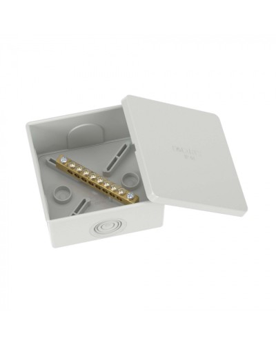 Коробка уравнивания потенциалов, 8 зажимов, 6 вводов д.20мм, 80х80х40мм, IP44 DKC (NE3108) в Комсомольске-на-Амуре Распределительные коробки Pintop.ru