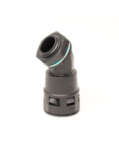 Монтажный комплект муфта 45 грд. труба-коробка DN 29 мм, М32х1,5, полиамид, цвет черный DKC PACL29M32N в Комсомольске-на-Амуре Крепеж: Дюбели, шурупы, саморезы Pintop.ru