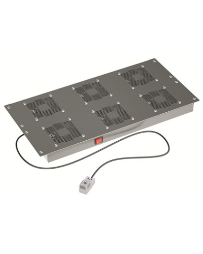 Потолочный вентиляторный модуль, с термостатом 6 вент. для крыши Ш=800мм DKC R5VSIT8006FT в Комсомольске-на-Амуре Вентиляторные модули Pintop.ru