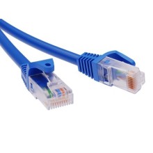 Патч-корд неэкранированный CAT5E U/UTP 4х2, LSZH, синий, 3м DKC RN5EUU4530BL