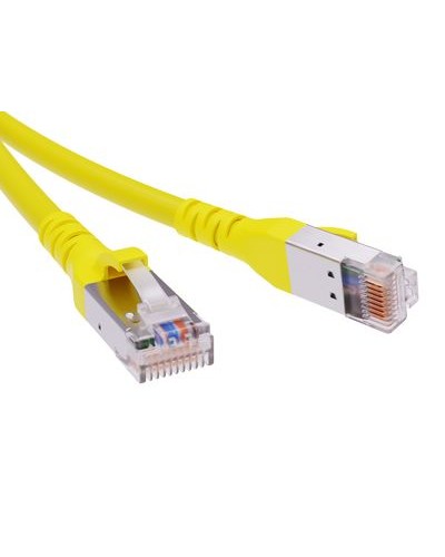 Патч-корд экранированный CAT6A SF/UTP 4х2, LSZH, желтый, 1.5м DKC RN6ASF4515YL в Комсомольске-на-Амуре Патчкорды (медные) Pintop.ru