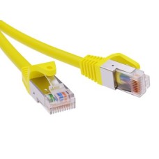 Патч-корд экранированный CAT6 F/UTP 4х2, LSZH, желтый, 1м DKC RN6FU4510YL