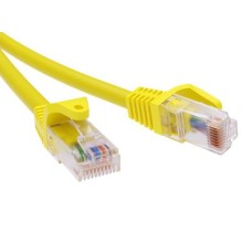 Патч-корд неэкранированный CAT6 U/UTP 4х2, LSZH, желтый, 3м DKC RN6UU4530YL