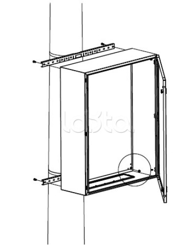 Комплект крепления шкафов DKC (R5FB300) в Комсомольске-на-Амуре Полки для шкафов и стоек Pintop.ru