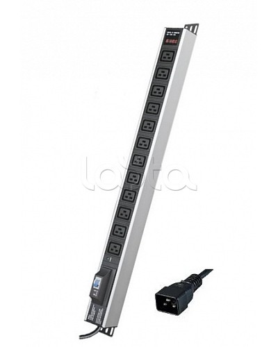 Блок распределения питания вертикальный для 19 шкафов DKC R5V12CBOPCDC19 в Комсомольске-на-Амуре Блоки розеток Pintop.ru