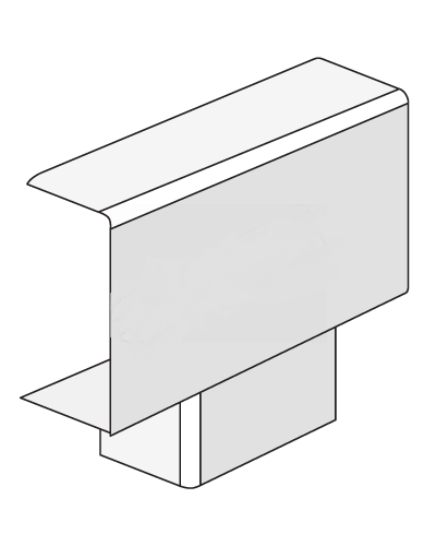Тройник IM 30x10 мм ДКС 00527 в Комсомольске-на-Амуре Аксессуары для кабель-канала Pintop.ru
