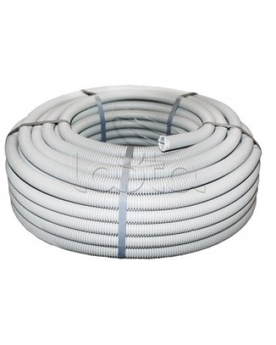 Труба гофр.ПВХ тяжелая с протяжкой d20 мм (100 м) серая EKF-Plast (tg-z-20-t) в Комсомольске-на-Амуре Труба гофрированная Pintop.ru