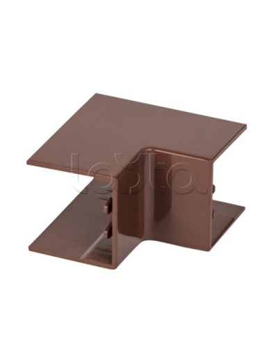 Угол внутренний (25х25) (4 шт) темное дерево EKF-Plast (ibd-25-25x4) в Комсомольске-на-Амуре Аксессуары для кабель-канала Pintop.ru