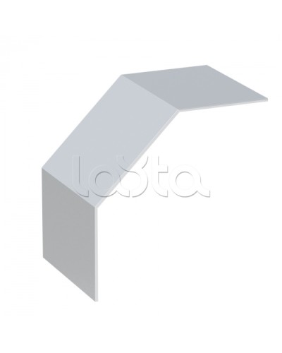 Крышка на угол 90 градусов вертикальный внешний лестничный усиленная 150x400 мм (2 мм) EKF (kvoltp90150400-2) в Комсомольске-на-Амуре Аксессуары для лотков Pintop.ru