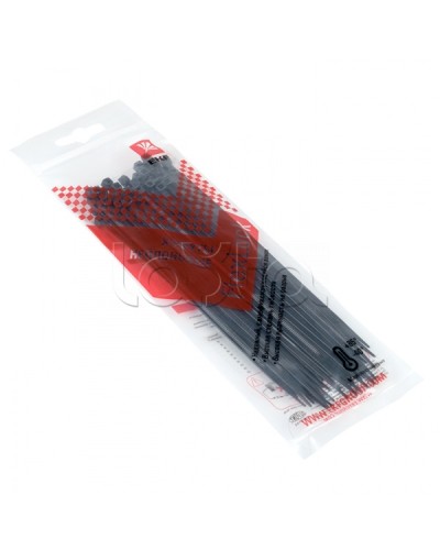 Хомут P6.6 стандартный (ч), 2.5x150 (50шт) FlexLock PROxima EKF (plc-fl-ctsb-2.5x150-r) в Комсомольске-на-Амуре Стяжки-хомуты Pintop.ru