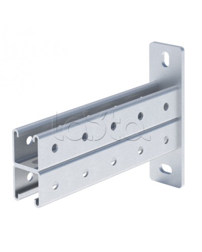 STRUT-консоль двойная 41х41 мм, основание 250 мм HDZ EKF (stkd414125-HDZ) в Комсомольске-на-Амуре Аксессуары для лотков Pintop.ru