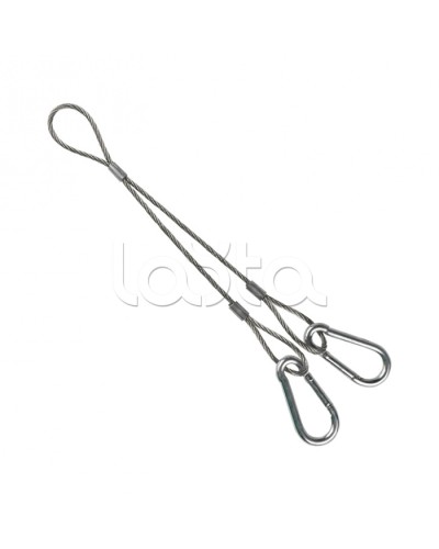 Подвес Y-образный с карабинами 150 мм EKF (ypk150) в Комсомольске-на-Амуре Аксессуары для лотков Pintop.ru