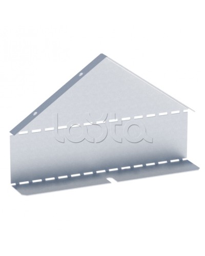 Заглушка крышки двускатной на лоток 100х300 мм (0,8 мм) HDZ EKF (zkdsk100300-HDZ) в Комсомольске-на-Амуре Аксессуары для лотков Pintop.ru