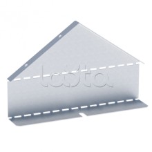 Заглушка крышки двускатной на лоток 80х500 мм (0,8 мм) HDZ EKF (zkdsk80500-HDZ)