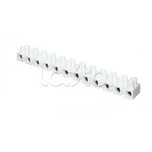 Колодка клеммная (12мм.) 16А полистирол белая (10шт.) EKF PROxima (plc-KK-12-16-ps-w)