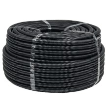 Труба гофр. негорючая безгалогеновая FRHF с протяжкой d20 мм (100 м) черная EKF-Plast (FRHF-20)