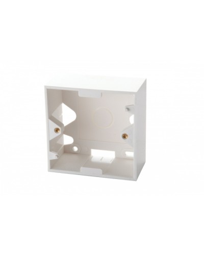 Настенная коробка для рамок серии 45, на 2 модуля 22,5х45,0 мм, белая EuroLan (12A-00-02WT) в Комсомольске-на-Амуре Розетки компьютерные и телефонные Pintop.ru