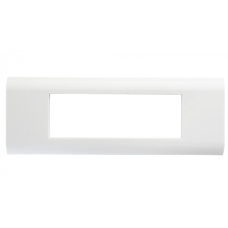 Рамка горизонтальная французский стандарт 6 модулей 45 × 22,5 мм, белый Eurolan (16M-00-26WT)
