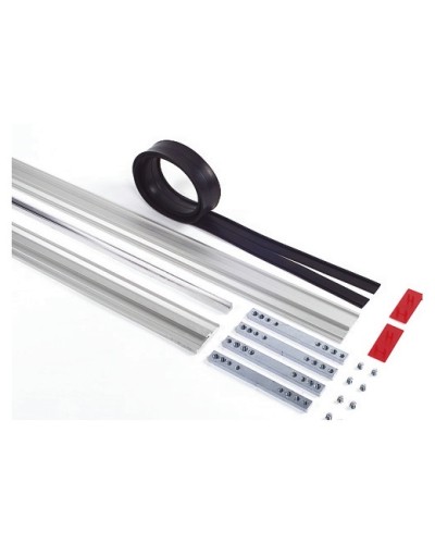 Пара торцевых заглушек для декорирования зажимных профилей на цельностеклянных полотнах Faac 105405 в Комсомольске-на-Амуре Запчасти для шлагбаумов и автоматики Pintop.ru