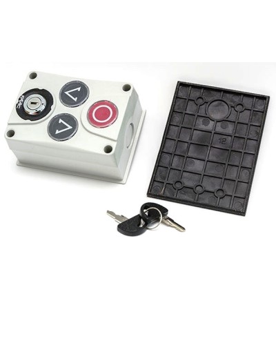 Панель управления 3х кнопочная с ключом Faac 402500 в Комсомольске-на-Амуре Устройства радиоуправления для шлагбаумов и автоматики Pintop.ru