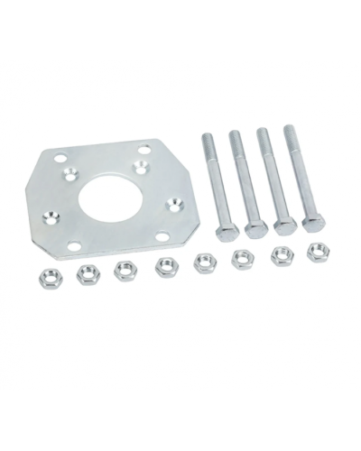 Пластина монтажная с анкерами для стойки Faac 737100 в Комсомольске-на-Амуре Запчасти для шлагбаумов и автоматики Pintop.ru