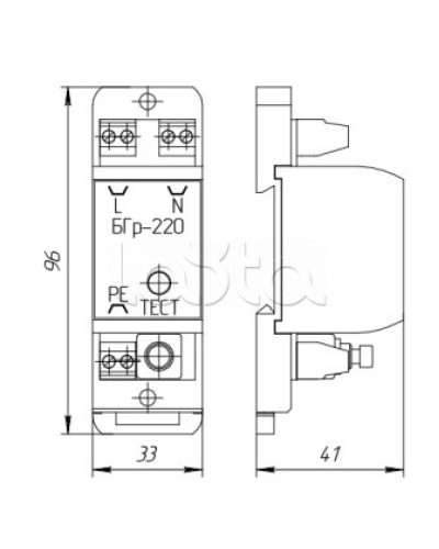 Устройство защиты Forteza Блок БГр-220В АС в Комсомольске-на-Амуре Устройства защиты операционных процессоров (ОПС) Pintop.ru