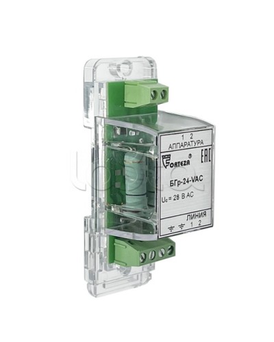 Устройство защиты от импульсных перенапряжений Forteza Блок БГр-24-VAC в Комсомольске-на-Амуре Устройства защиты операционных процессоров (ОПС) Pintop.ru