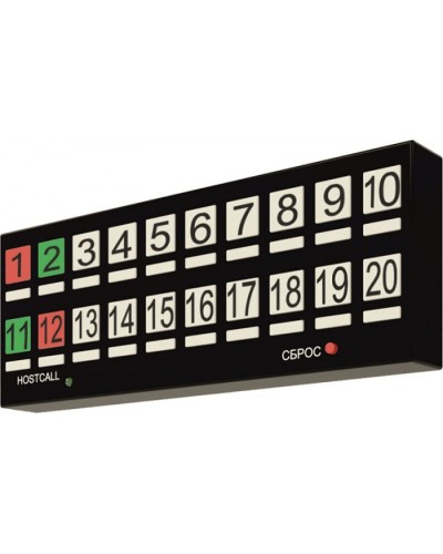 Табло отображения Hostcall MP-730W2 в Комсомольске-на-Амуре Система оповещения и трансляции Hostcall Pintop.ru