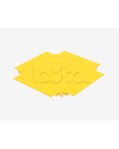 Крышка на ответвитель крестообразный пластиковый оптического лотка Hyperline FBTR-240-CRS-CVR в Комсомольске-на-Амуре Аксессуары для лотков Pintop.ru