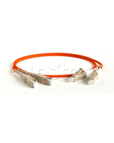 Патч-корд волоконно-оптический MM 62.5/125, LC-SC, duplex, LSZH, 1 м Hyperline FC-D2-62-LC/PR-SC/PR-H-1M-LSZH-OR (FC-62-LC-SC-PC-1M) в Комсомольске-на-Амуре Патч-корды оптические Pintop.ru