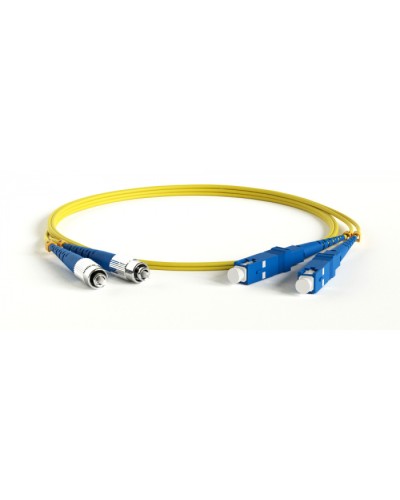 Патч-корд волоконно-оптический Hyperline FC-D2-9-SC/UR-SC/UR-H-20M-LSZH-YL в Комсомольске-на-Амуре Патч-корды оптические Pintop.ru