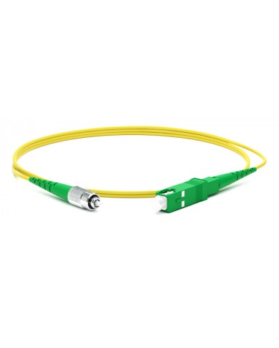 Патч-корд волоконно-оптический Hyperline FC-S2-9-FC/AR-SC/AR-H-1M-LSZH-YL в Комсомольске-на-Амуре Патч-корды оптические Pintop.ru