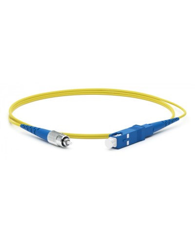 Патч-корд волоконно-оптический Hyperline FC-S2-9-FC/UR-SC/UR-H-10M-LSZH-YL в Комсомольске-на-Амуре Патч-корды оптические Pintop.ru