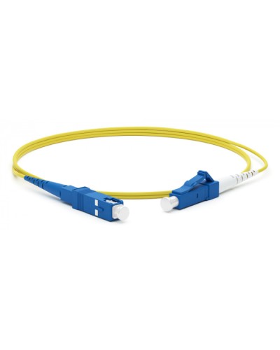 Патч-корд волоконно-оптический Hyperline FC-S2-9-SC/UR-ST/UR-H-5M-LSZH-YL в Комсомольске-на-Амуре Патч-корды оптические Pintop.ru