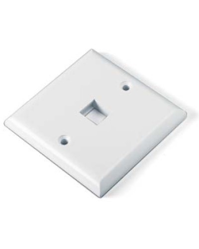 Панель лицевая для 1 вставки Hyperline FP-E-1-WH в Комсомольске-на-Амуре Аксессуары для кабель-канала Pintop.ru