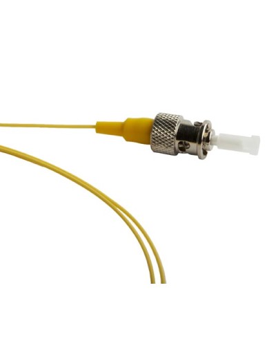 Пигтейл одномодовый оптический SM 9/125 (OS2), ST/UPC, 1 м, LSZH Hyperline FPT-B9-9-ST/UR-1M-LSZH-YL в Комсомольске-на-Амуре Пигтейлы Pintop.ru