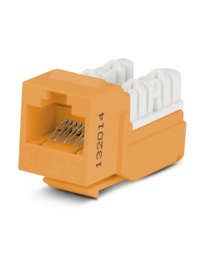 Вставка Hyperline (KJNE-8P8C-C6-90-OR) в Комсомольске-на-Амуре Коннекторы Pintop.ru