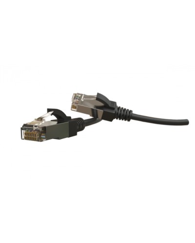 Патч-корд S/FTP Hyperline (PC-LPT-SFTP-RJ45-RJ45-C6-5M-LSZH-BK) в Комсомольске-на-Амуре Патчкорды (медные) Pintop.ru
