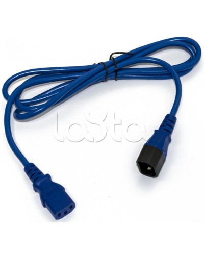 Кабель питания монитор-компьютер Hyperline PWC-IEC13-IEC14-3.0-BL в Комсомольске-на-Амуре Патч-корды и пигтейлы Pintop.ru