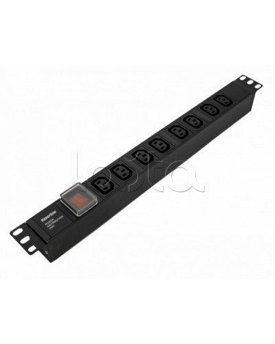 Блок розеток Hyperline SHE19-8IEC-S-IEC в Комсомольске-на-Амуре Блоки розеток Pintop.ru